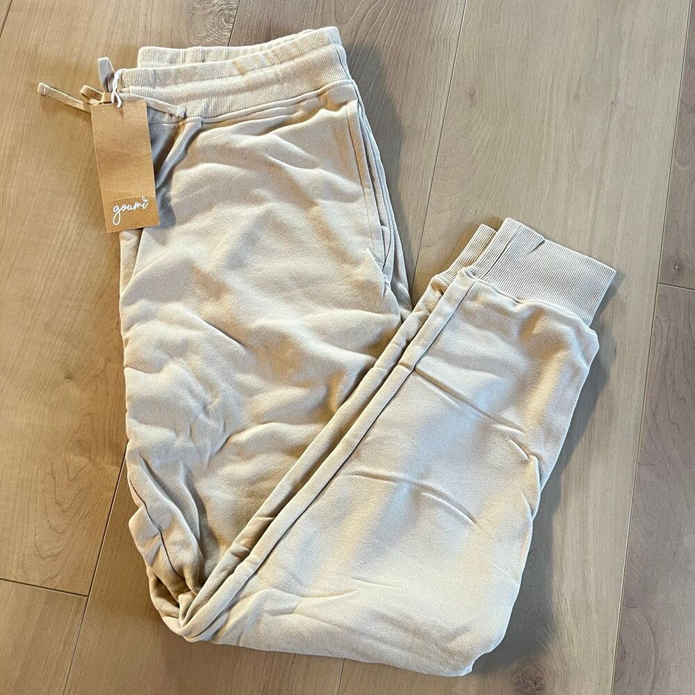 NWT Goumi Kids Adult Sweatsuit Pant Chanterelle SZ M Unisex Jogger Sweatpants